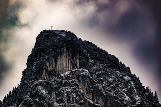Cross on a mountain